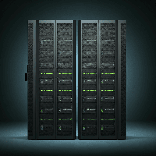 Server racks representing AI workflow infrastructure